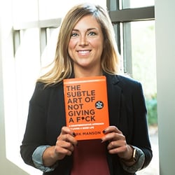 Emily Shaw, sales consultant and trainer at Lushin Inc, on the book The Subtle Art of Not Giving a Fck